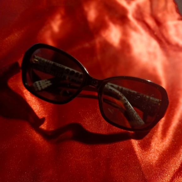 Rare Authentic Kate Spade akira Sunglasses frames glasses & wink wink hard Case - Picture 7 of 14